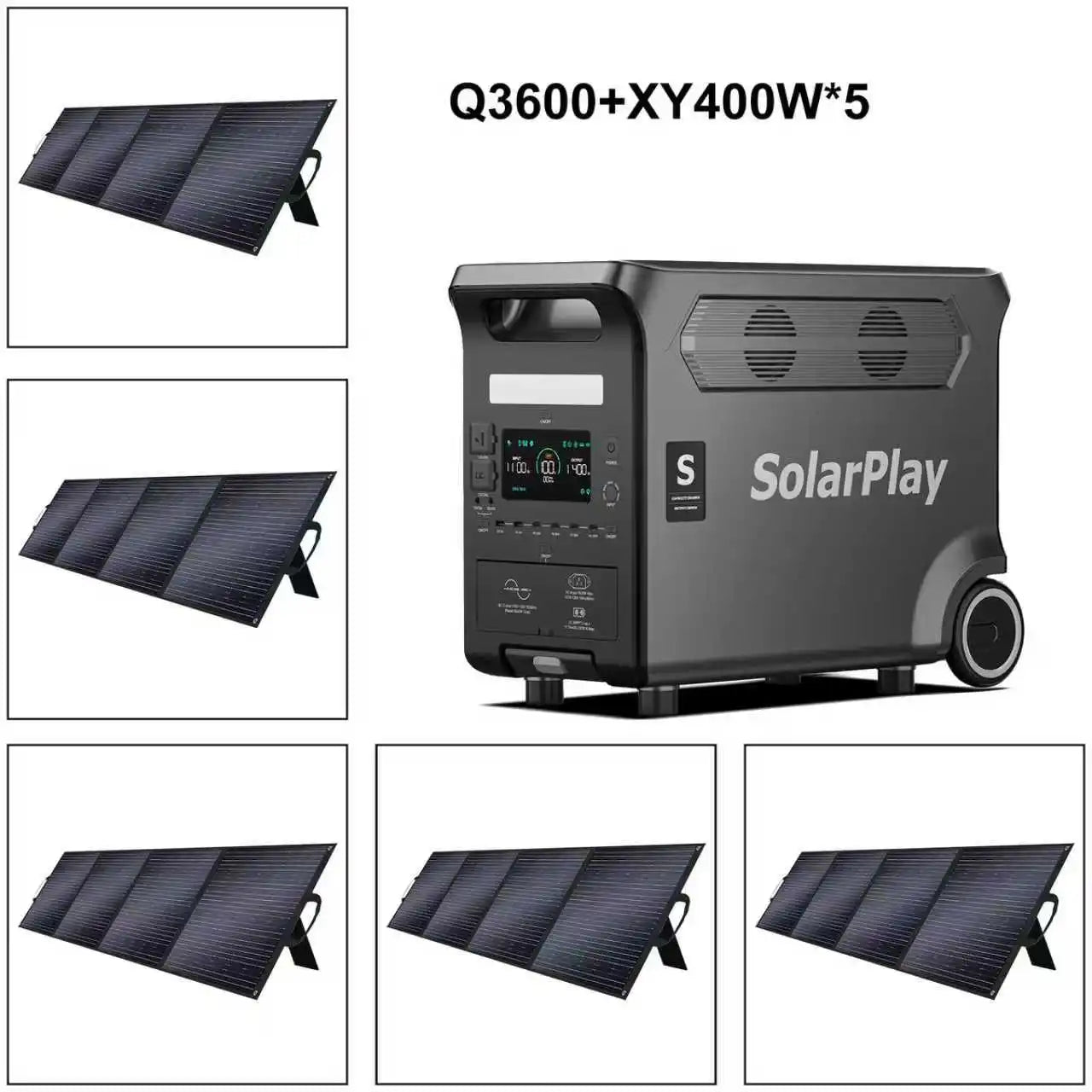 solar power Portable Power Station Outdoor Generator With Foldable solar panels