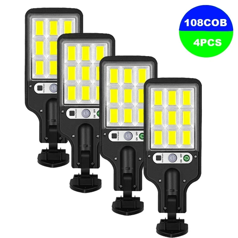 1-6Pcs Outdoor Solar Lights 3 Modes Motion Sensor Solar