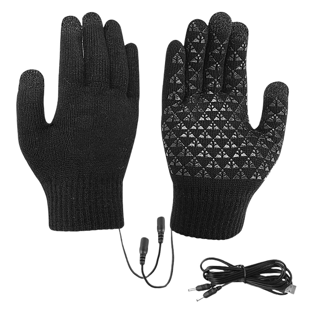 Electric Heated Gloves Winter Gloves Motorcycle Thermal Windproof Gloves Warm
