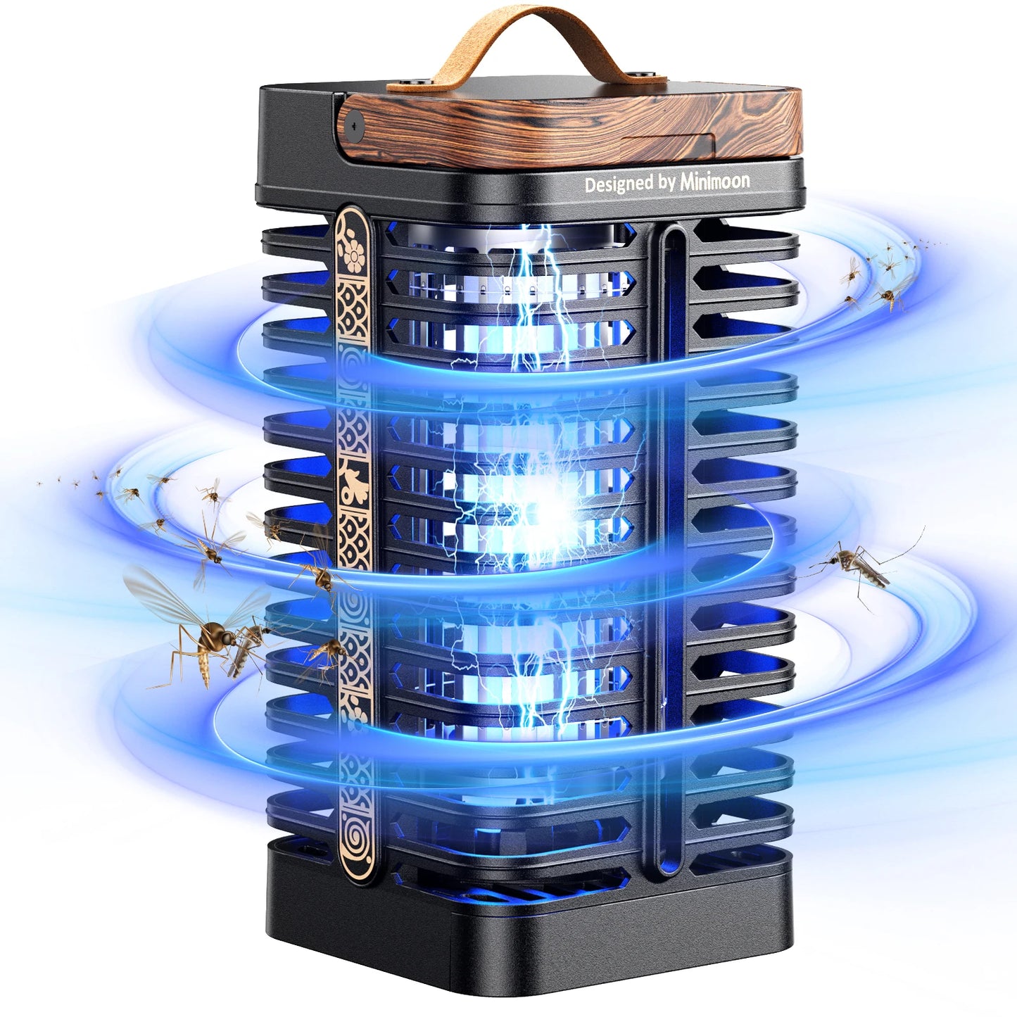 Bug Zapper Outdoor Mosquito with Dual LED Light Fly 15W Insect Trap