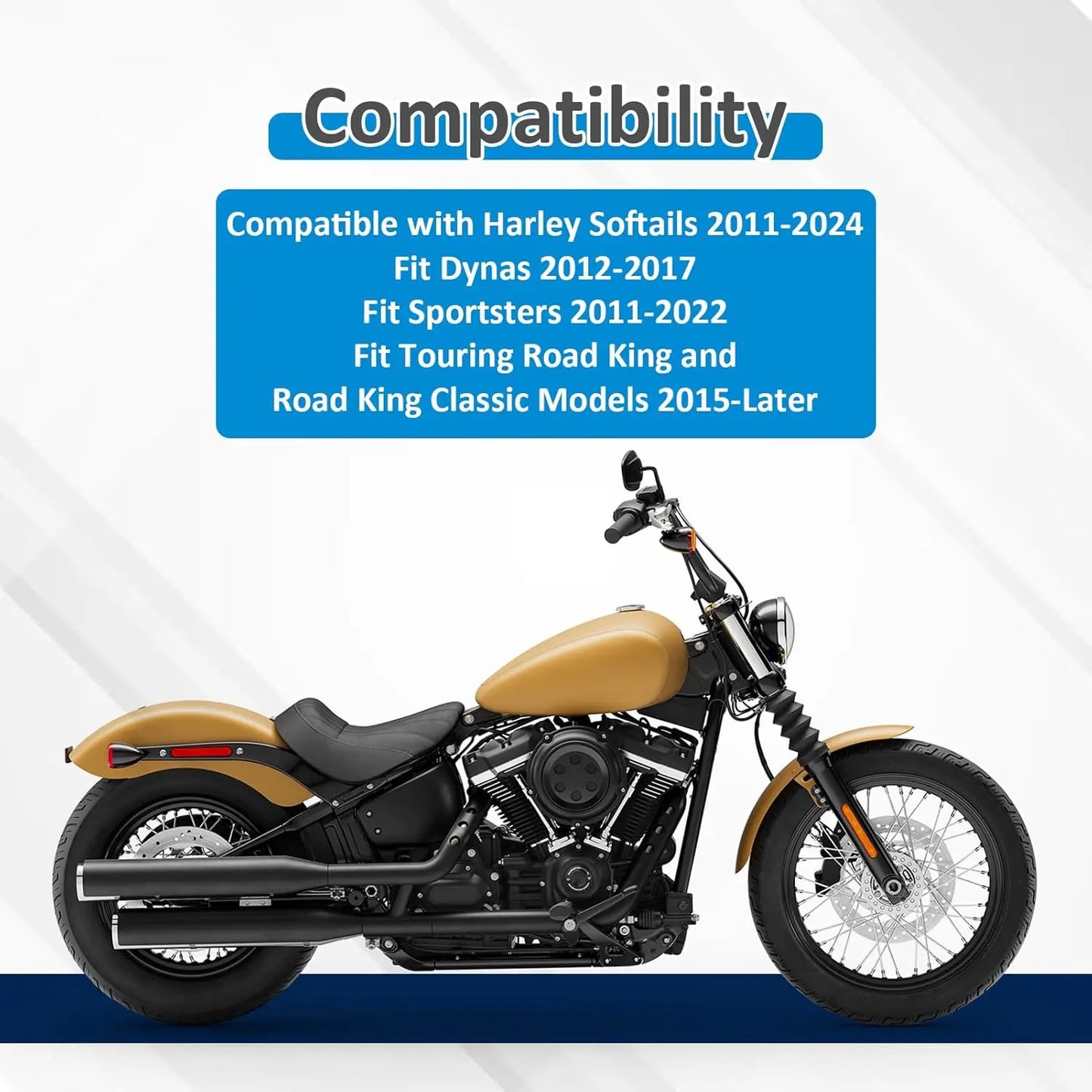 14" Pre-wired Handlebar Compatible for Harley Davidson