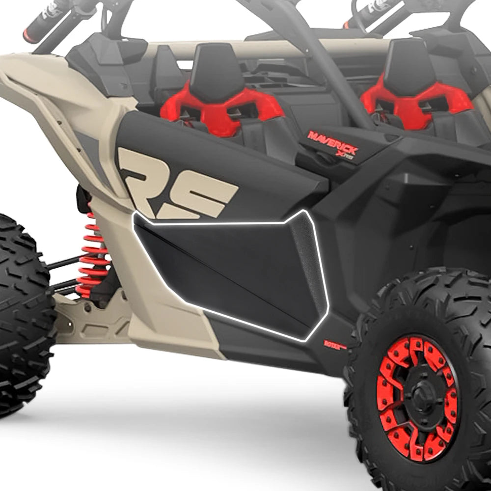 X3 2 Doors Lower Door Panels with Metal Frame 715002903 For Can-am Maverick X3 Max R RR 4x4 XMR XDS XRC XRS DS RS 900 2017-2025