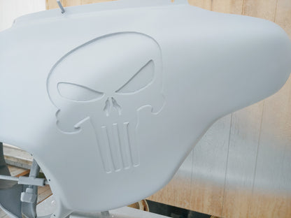 Harley davidson reccesed Punisher fairing batwing