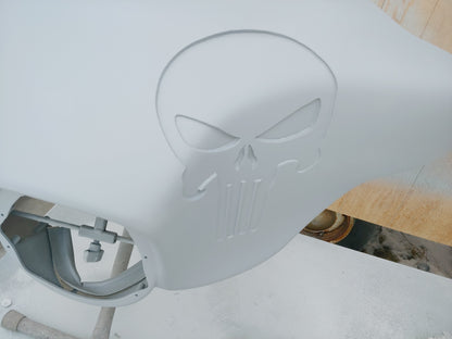 Harley davidson reccesed Punisher fairing batwing