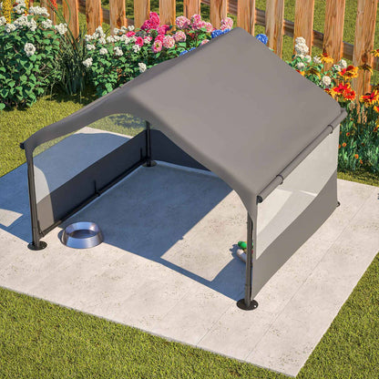 Extra Large Outdoor Dog House Tent 4x4x3ft with Mesh Windows