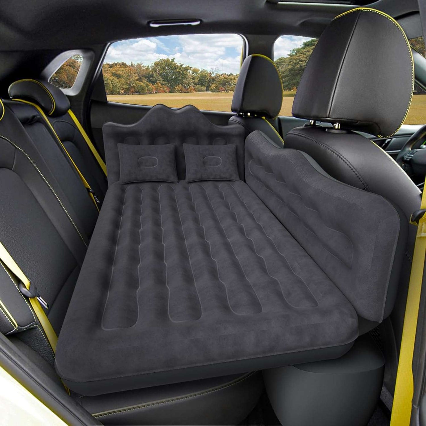 Thicken Backseat SUV/Car/Truck Air Mattress Air Bed Inflatable SUV Truck Mattress -24'' Width/Grey