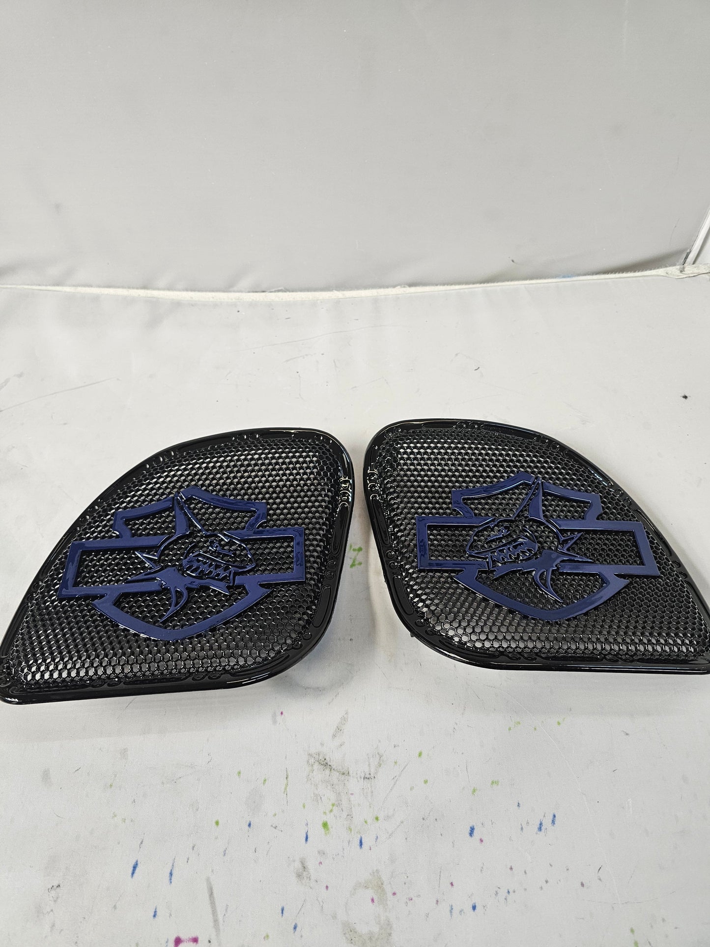 98-2024+ Road Glide 3D shark speakers grill covers set
