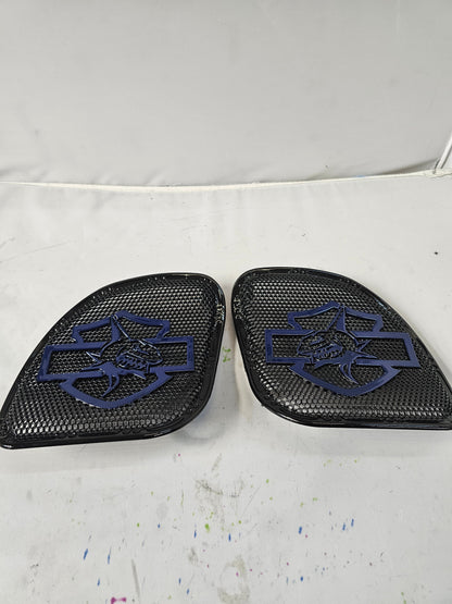 98-2024+ Road Glide 3D shark speakers grill covers set