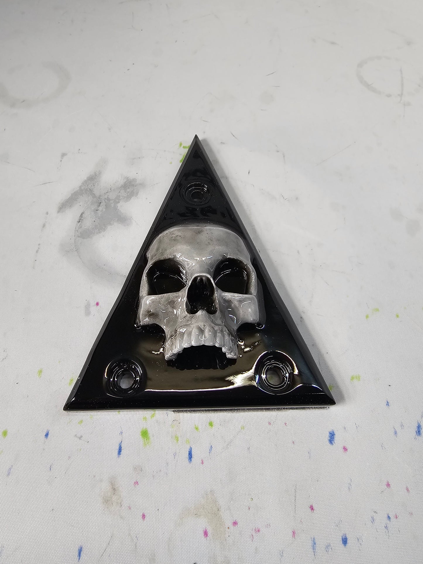 Backrest plate (Souixxcide choppers) 3D ancient skull
