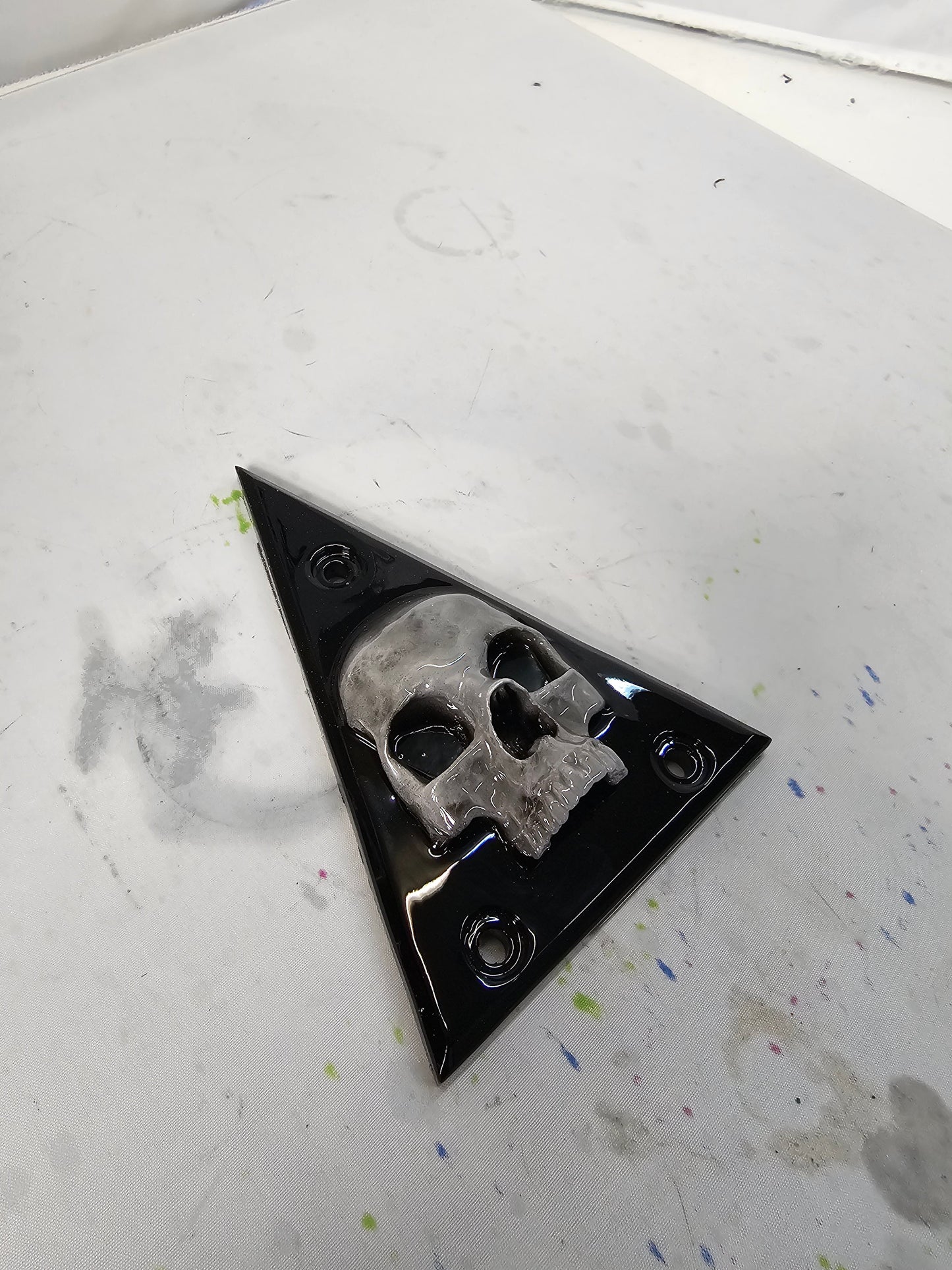 Backrest plate (Souixxcide choppers) 3D ancient skull