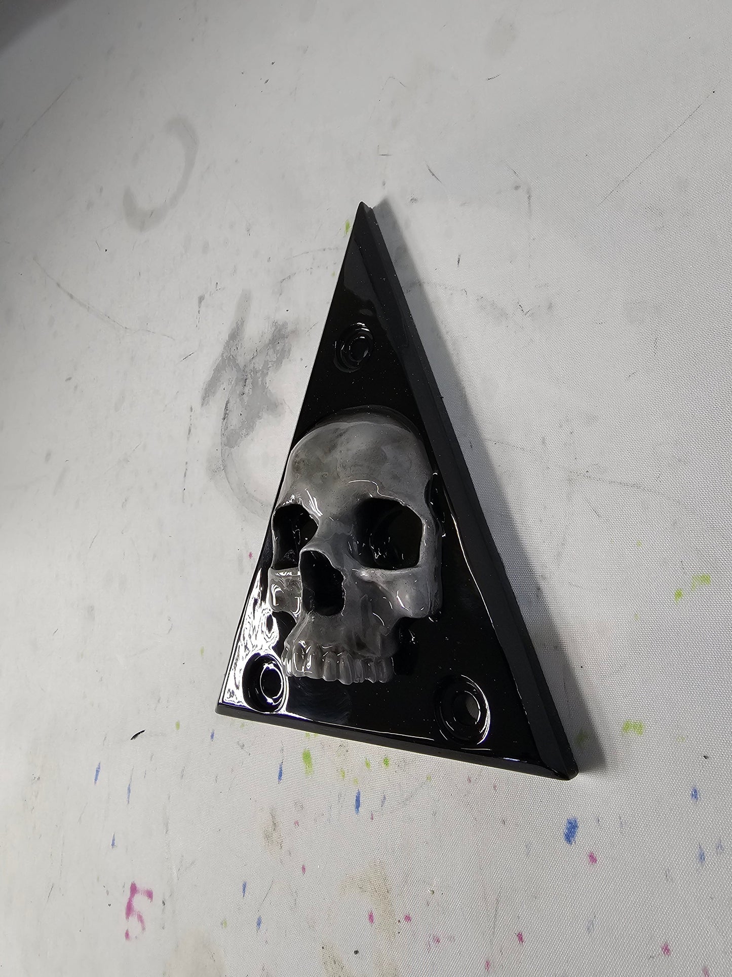 Backrest plate (Souixxcide choppers) 3D ancient skull