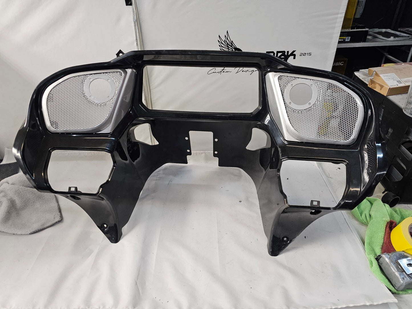 98 to 2024+ Road Glide 3D shield speakers grill covers set