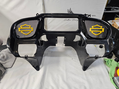 98 to 2024+ Road Glide 3D shield speakers grill covers set