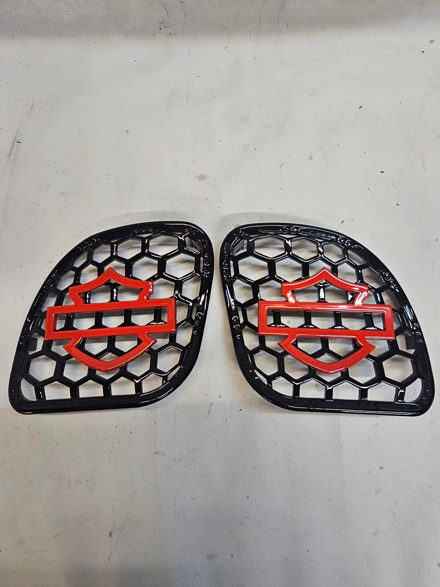 98 to 2024+ Road Glide 3D shield speakers grill covers set