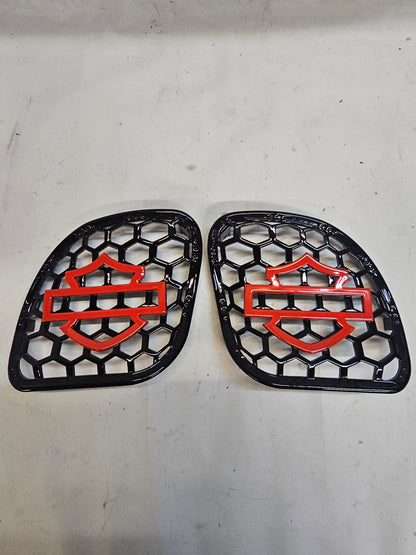 98 to 2024+ Road Glide 3D shield speakers grill covers set
