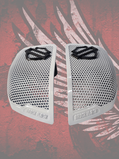 24+ Harley Davidson bag lid Speaker Grill Cover Guard shield theme