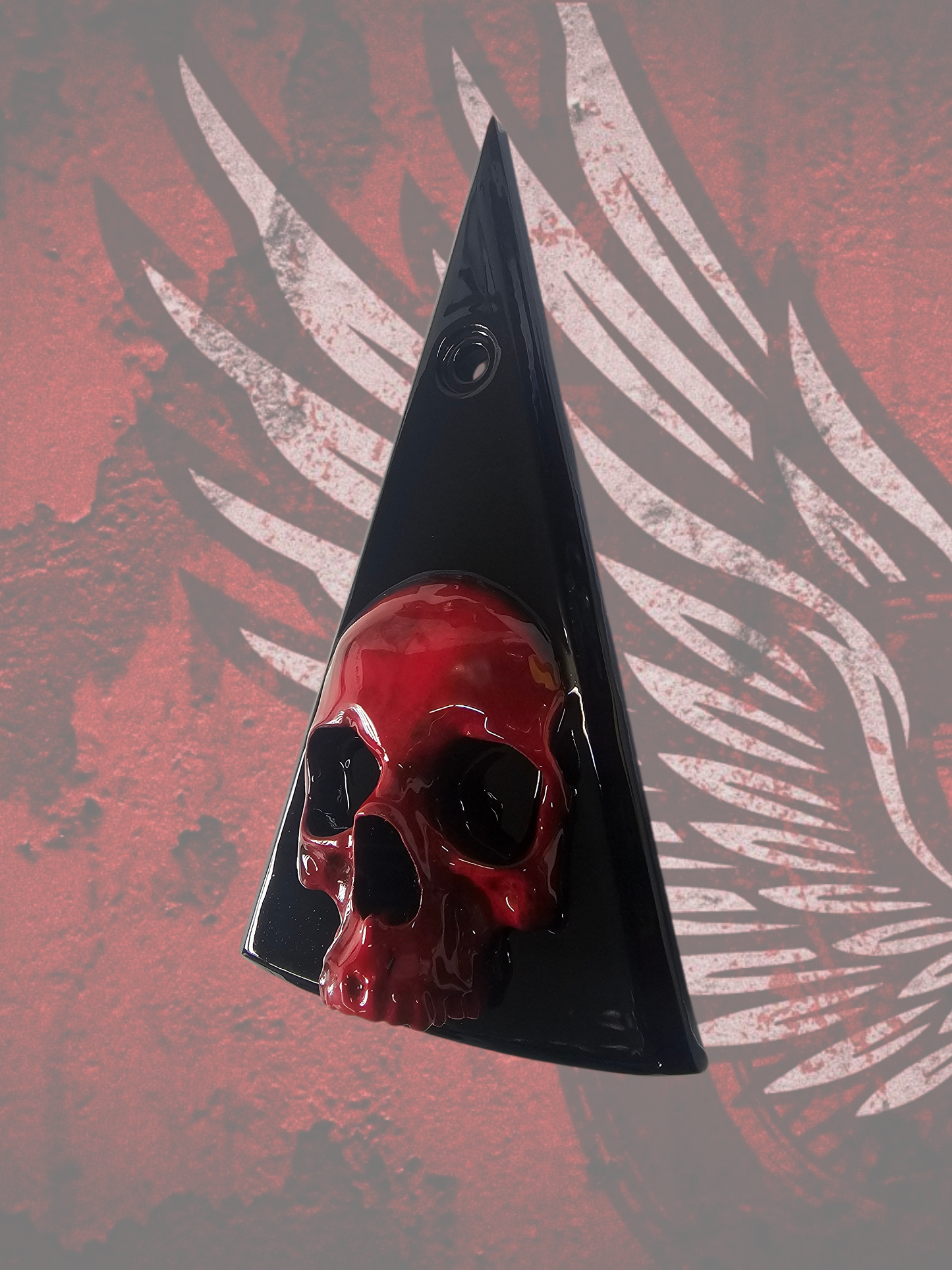 Backrest plate (Souixxcide choppers) 3D ancient skull