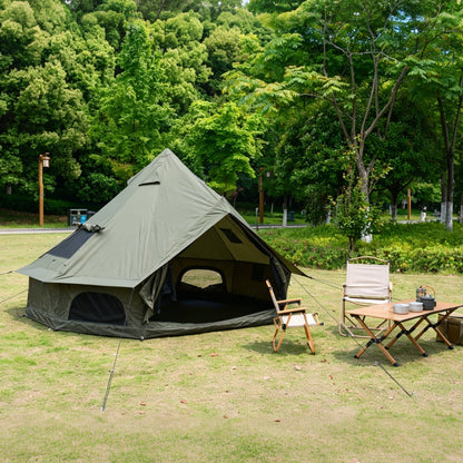 Oxford Bell Tent 13.1FT with Stove Jack for Family Camping
