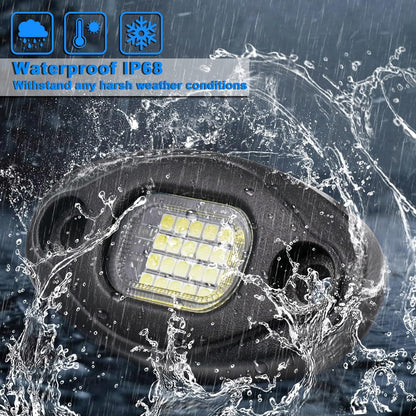 Platinum PURE WHITE 24 LED HIGH-INTENSITY ROCK LIGHTS 24 piece set