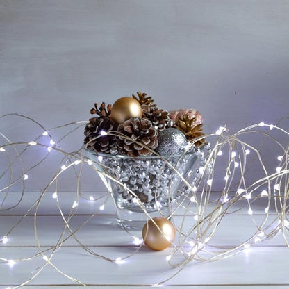 Fairy Lights Plug in,100FT 300 LEDs Waterproof Led String Lights,Twinkle Light with 8 Modes Remote for Outdoor Indoor Christmas Wedding Birthday Garden Party Decorations,Cool White