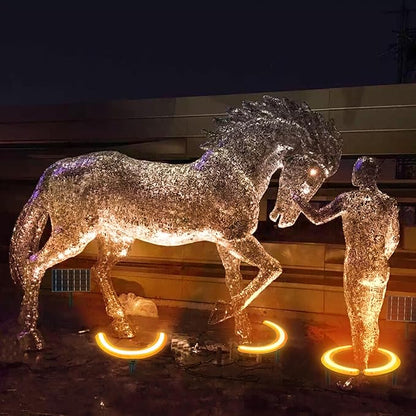 Aluminum Solar Palm Tree Lights Outdoor Uplight Landscape Spotlights Solar Powered 32 LEDs