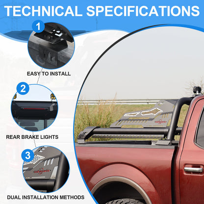 Universal Truck Bed Roll Bar