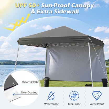 Pop Up Canopy Tent 9x9 ft with Carry Bag and Stakes