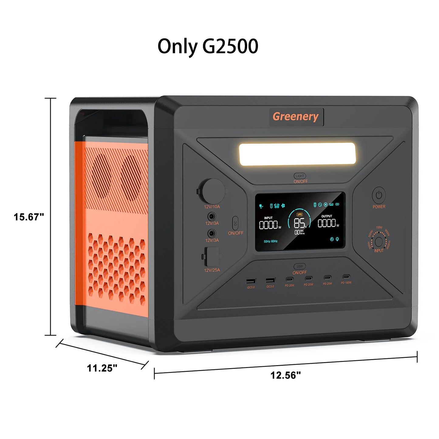 Portable Power Station Large Capacity Solar Generator with Cart Fast Charging Emergency Power for Backup