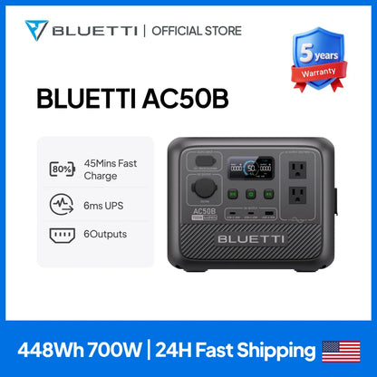 Portable Power Station | 700W 448Wh Compact Reliable Energy