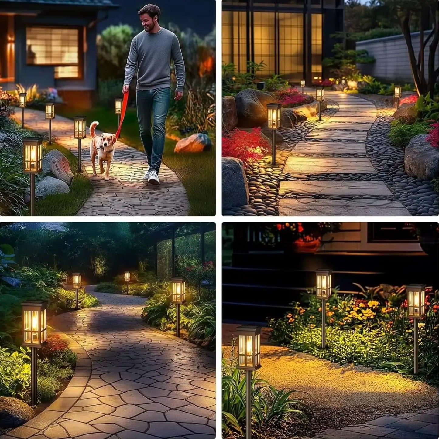 Solar Pathway Outdoor Solar Lamp Waterproof Landscape Lighting