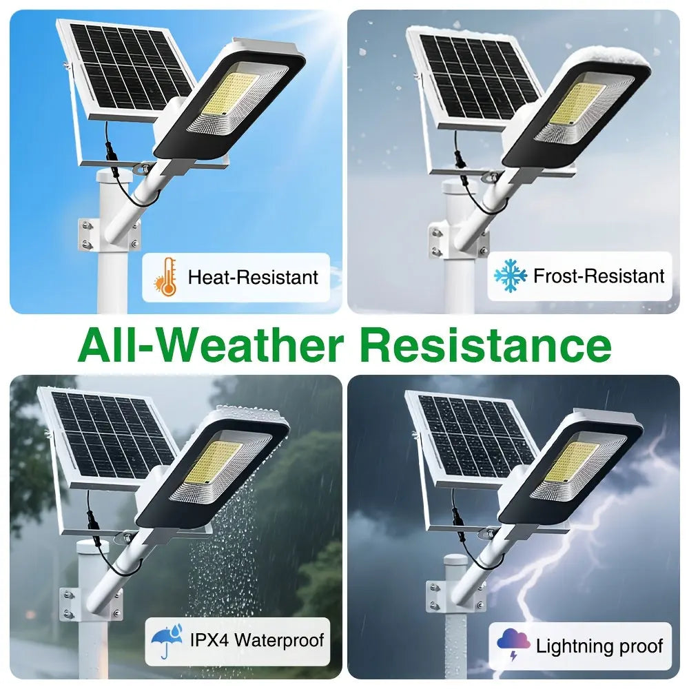 4 sets of waterproof solar outdoor lighting from dusk to dawn