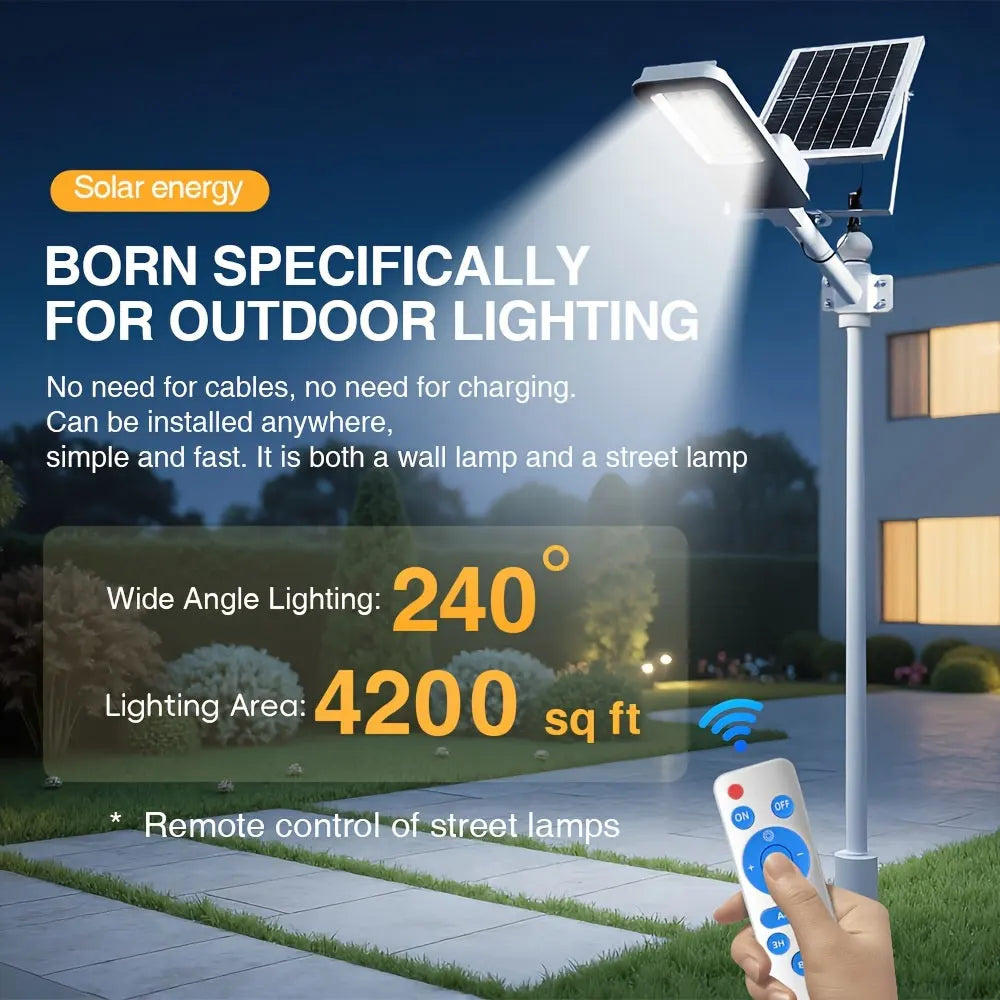 4 sets of waterproof solar outdoor lighting from dusk to dawn