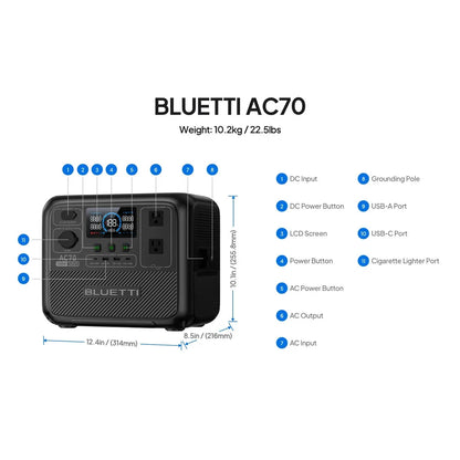 1000W 768Wh Portable Power Station Solar Generator for Off-Grid Living Outdoor Activities Power Bank