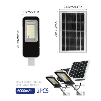 4 sets of waterproof solar outdoor lighting from dusk to dawn