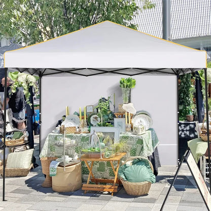 10x10FT Pop Up Canopy Tent with Sidewalls and Roll-up Ventilated Windows with Mosquito net, Outdoor Instant Gazebo