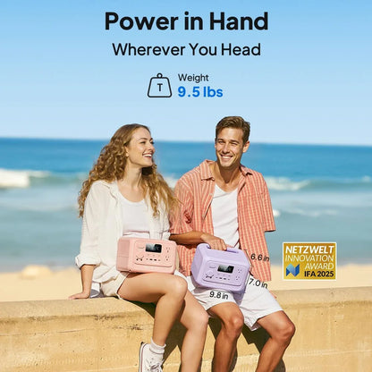288Wh 600W Portable Power Station Lightweight Fast Charging Solar Generator