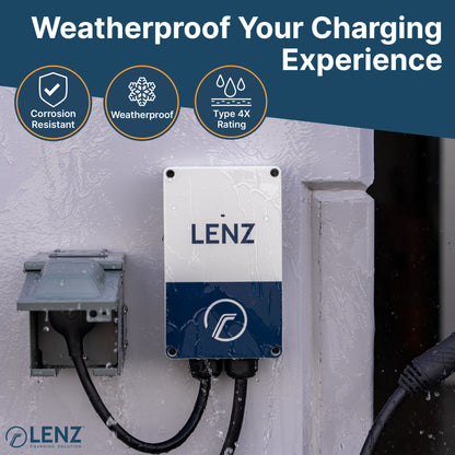 Heavy Duty 50A 14-50R Outlet (for continuous use) with Weatherproof Receptacle Box Bundle: LENZ Heavy Duty 50 Amp 14-50R UL-Compliant Receptacle Outlet + Weatherproof Lockable Receptacle Box + HD Coverplate