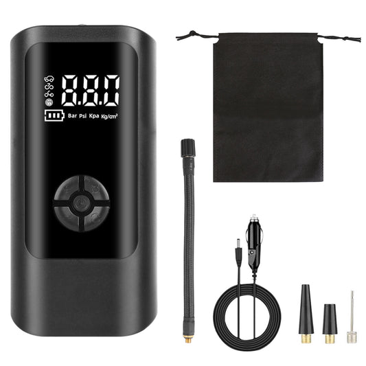 Car Tire Inflator Pump Portable Car Air Compressor Corded Electric Air Pump With LED Light