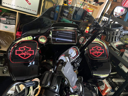 98-2024+ Road Glide 3D shark speakers grill covers set