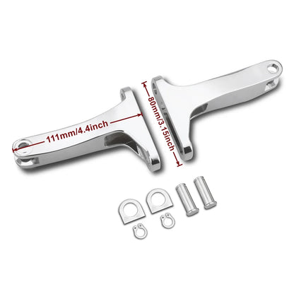 For harley chrome passenger footboards road king FLHR road street glide ultra Ultra Limited Low FLHTKL 1980-2021