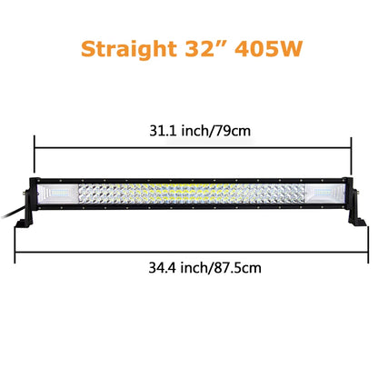 Curved/Straight 22 32 42 52inch 675W 540W Led Light Bar Driving Lights