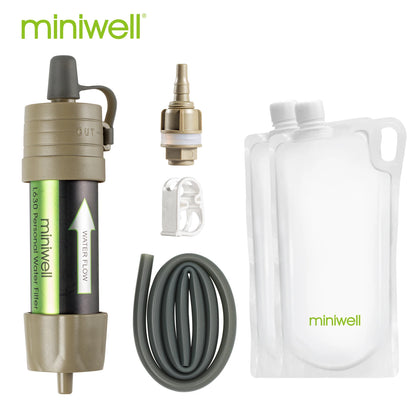 Portable Camping Filtration Capacity for Outdoor Emergency Survival Tool