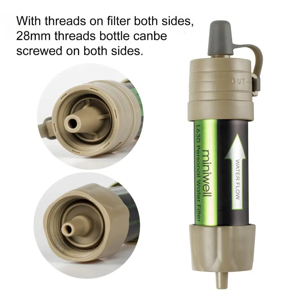 Portable Camping Filtration Capacity for Outdoor Emergency Survival Tool
