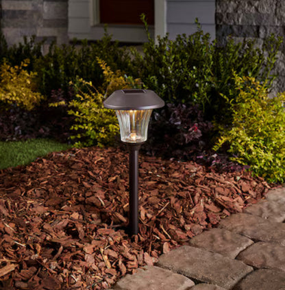 Berkely Jensen 12 -Lumens Oil-rubbed Bronze Solar LED Outdoor Path Light 5 Pack( 3000-Kelvins K)