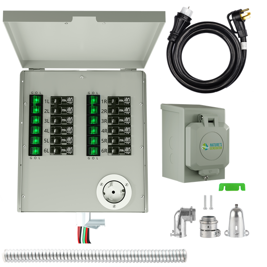 12-Circuit 120/240V 50A Non-Automatic Transfer Switch
