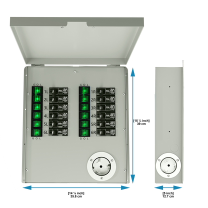 12-Circuit 120/240V 50A Non-Automatic Transfer Switch