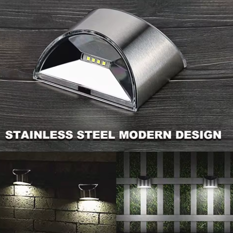 LED Dock & Deck Side Mount Lights - Solar Powered Light (2-Pack)
