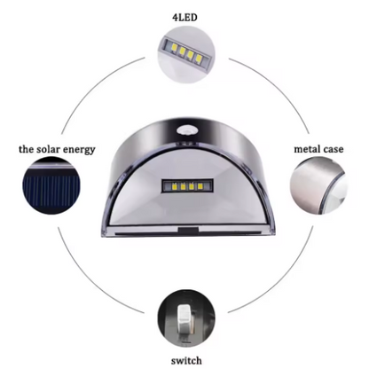LED Dock & Deck Side Mount Lights - Solar Powered Light (2-Pack)