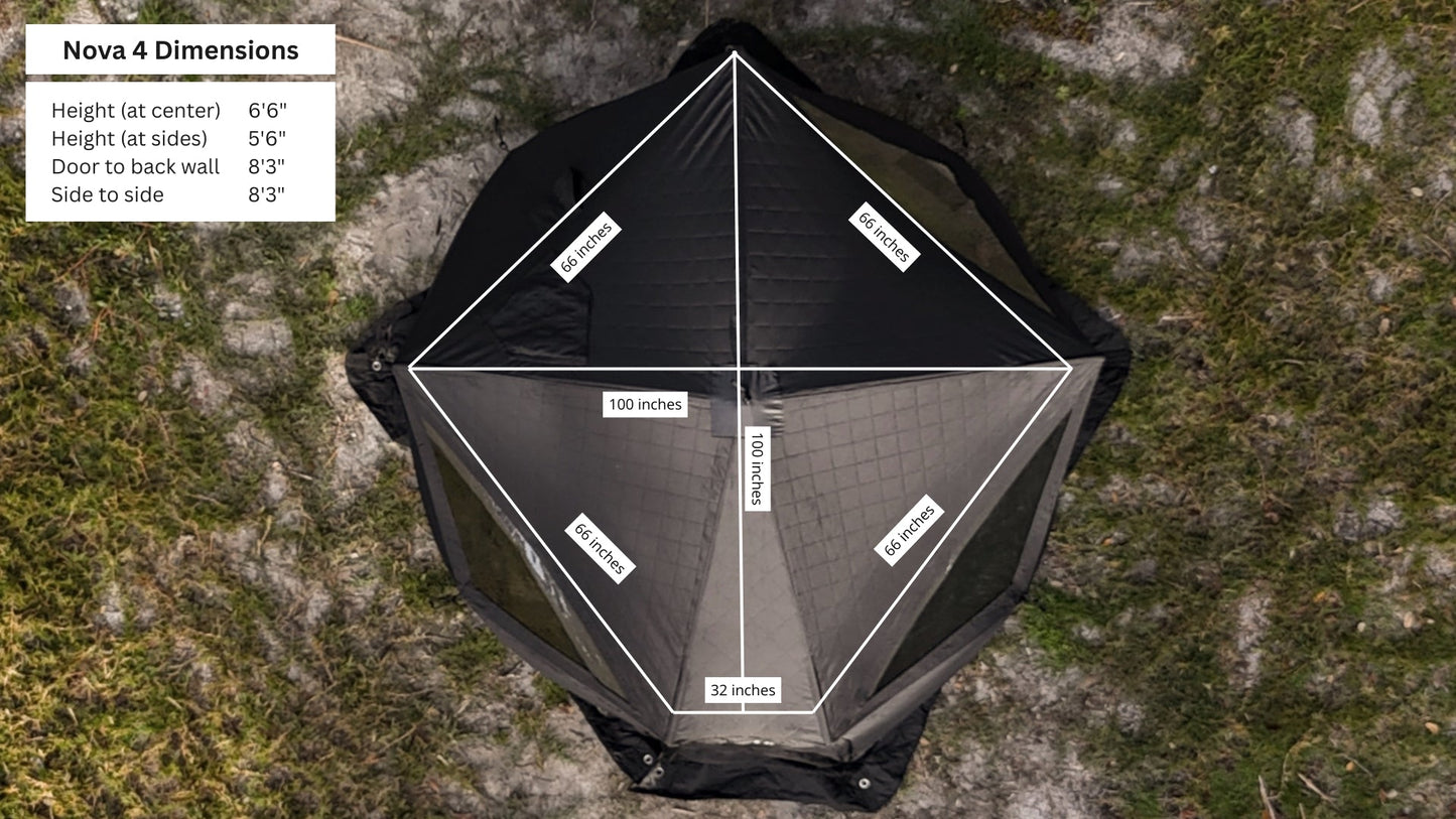 Nova 4 Sauna Tent | 4-person portable sauna