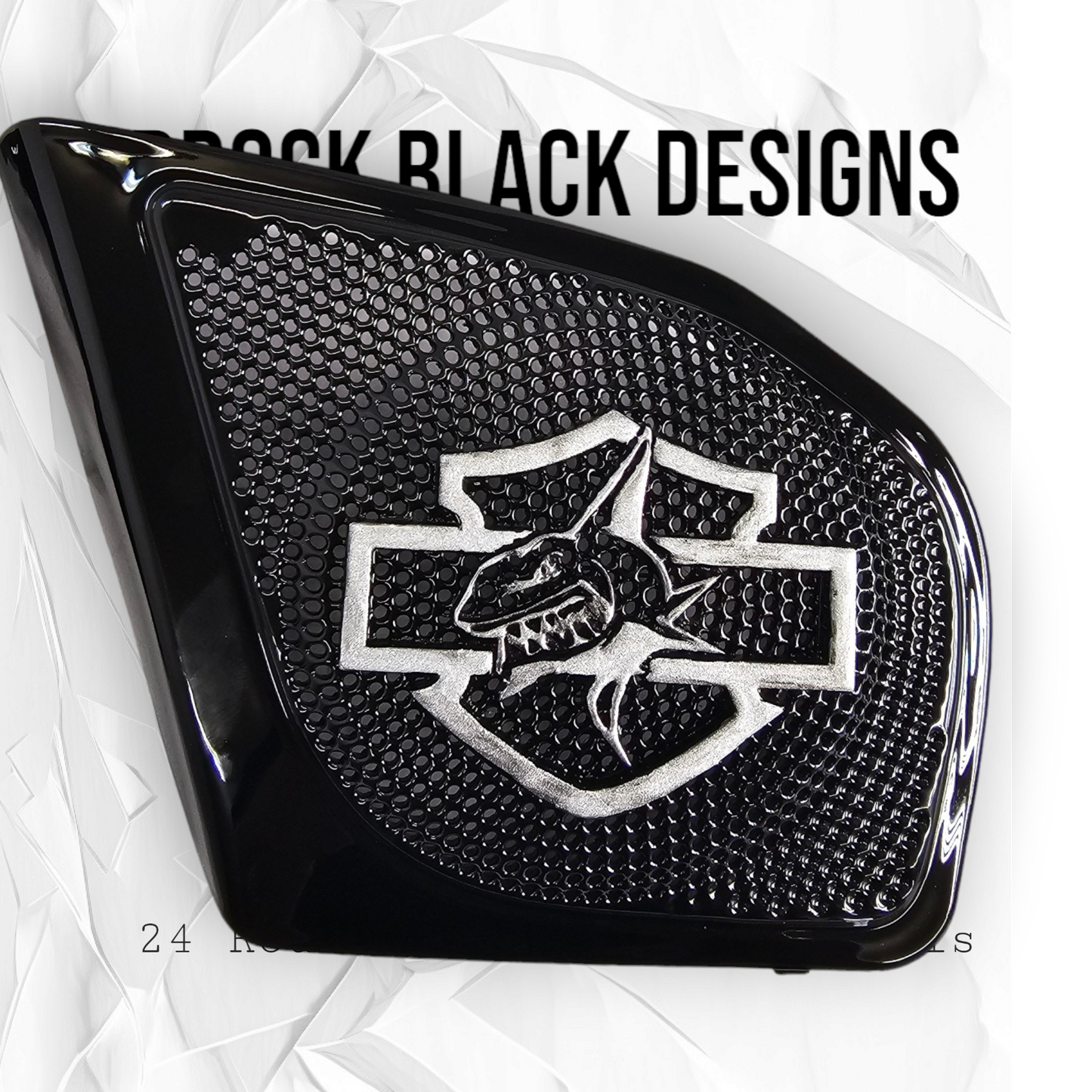 98-2024+ Road Glide 3D shark speakers grill covers set